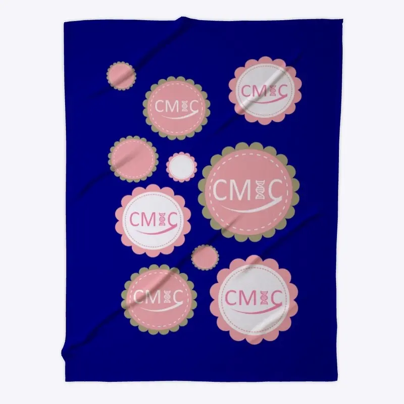 CMIC "Pink" Bubbles Fleece Blanket